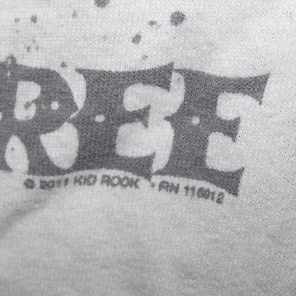 Kid Rock 2011 Born Free Tour 3/4 Raglan Sleeve Baseball Style T Shirt Mens M - Picture 7 of 7